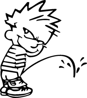 Image result for Calvin urinating